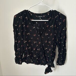 madewell floral blouse